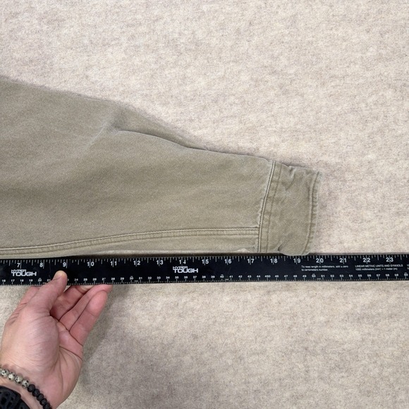 Vintage Abercrombie & Fitch The Big Shirt Size M Beige Canvas Overshirt 90s Y2K - Picture 9 of 11